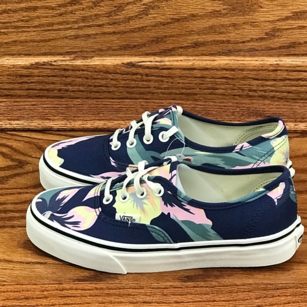 Vans Authentic Vintage Floral‎ Navy Marshmallow Shoes